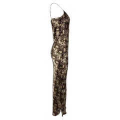 Robe longue Nili Lotan en soie à imprimé animalier