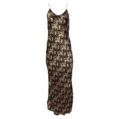 Robe longue Nili Lotan en soie à imprimé animalier