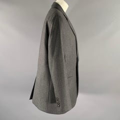 NILI LOTAN Size M Grey Wool Notch Lapel Jacket