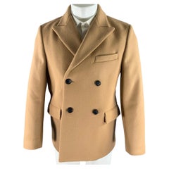 NILI LOTAN Size M Tan Wool Peacoat