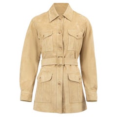 Giacca Utility con cintura in camoscio da donna di Nili Lotan Lotan