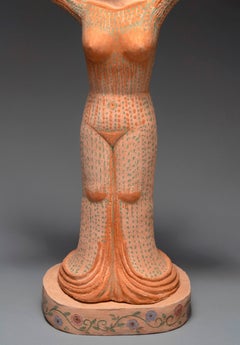 Daphnis Nili Pincas Arte contemporanea scultura terracotta pastello donna mitologia