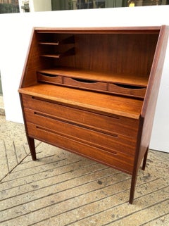 Nills Jonsson or Kai Kristiansen Torring HJN Mobler Danish Teak Desk Secretary