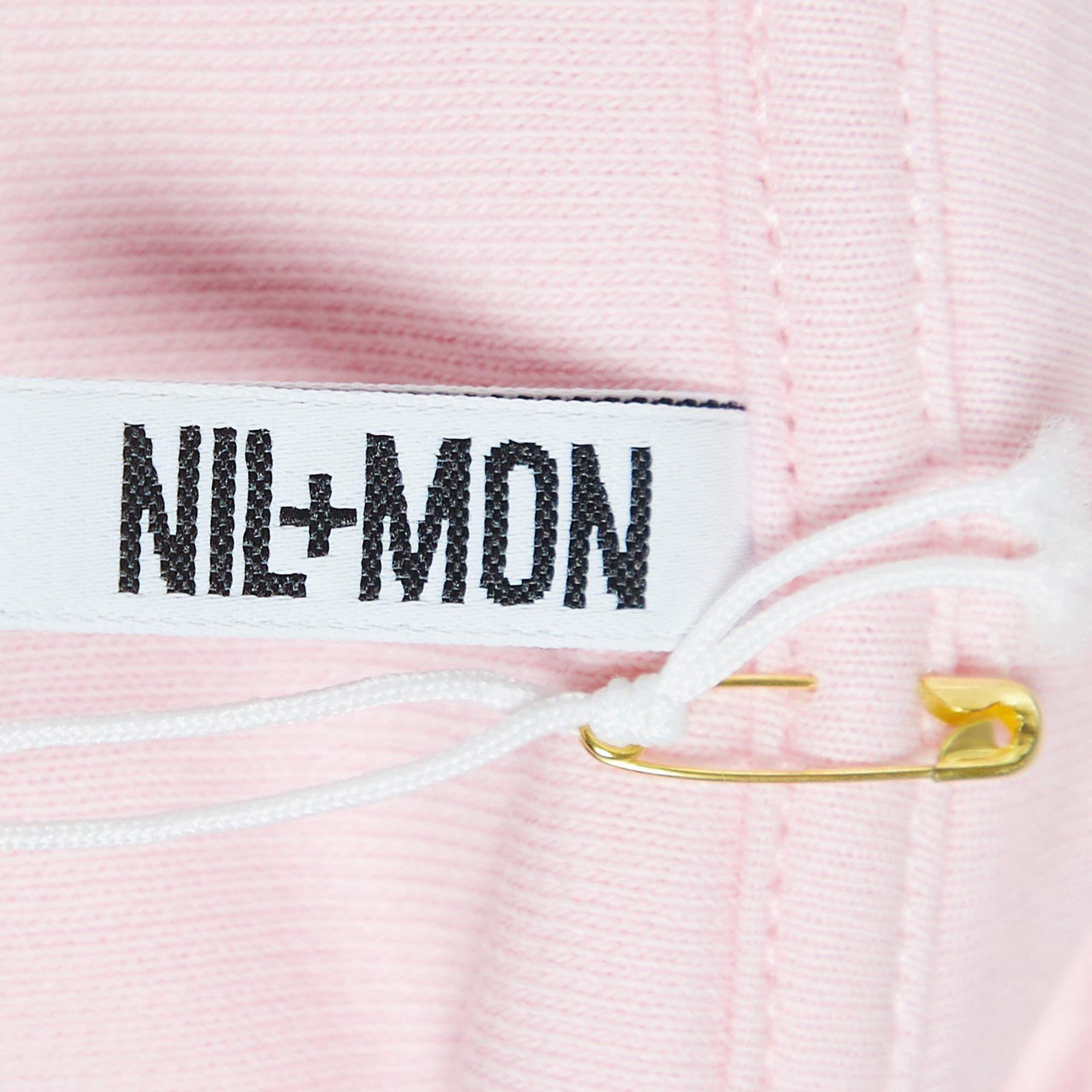 Nil+Mon Pink Sunglass Girl Patch Cotton Hoodie (12-14 Yrs) In New Condition For Sale In Dubai, Al Qouz 2