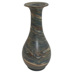 Niloak Mission Swirl 1910-24 Handmade Art Pottery Flaring Rim Baluster Vase