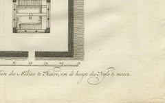 Nilometer in Cairo – Section and Plan for Measuring Nile Floods, Egypt 1776