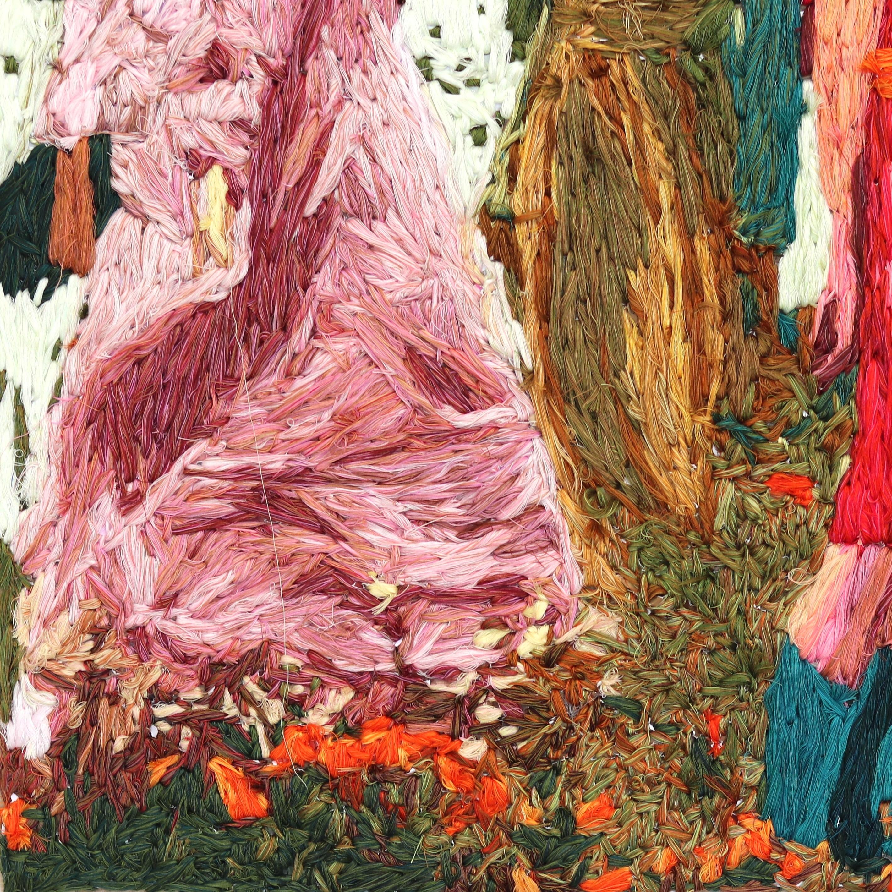Primavera a la vida  -  Obra de Arte en Técnica Mixta sobre Lienzo con Texturas Vibrantes en venta 6