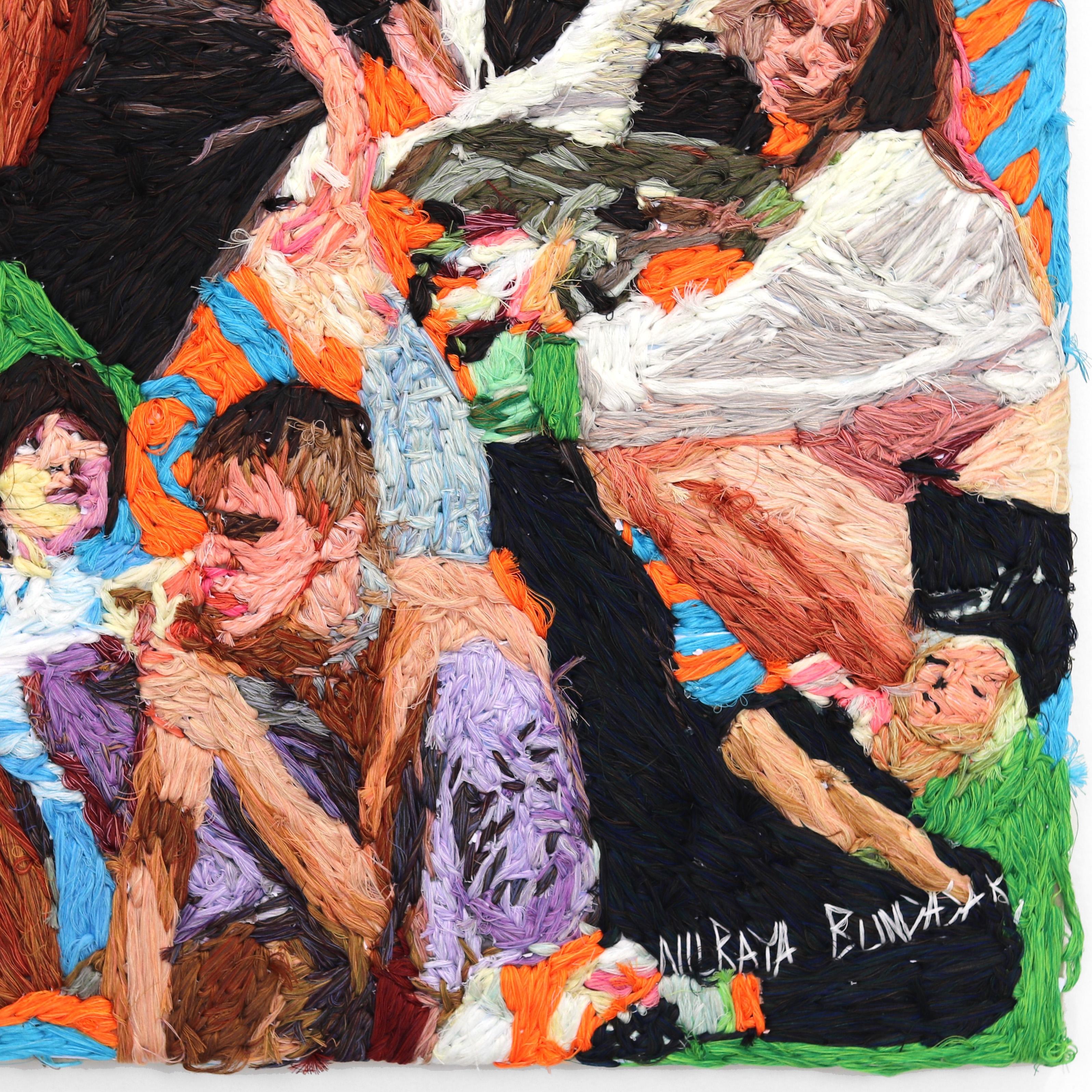 Tu corazón decidió  -  Obra de Arte en Técnica Mixta sobre Lienzo con Texturas Vibrantes en venta 5