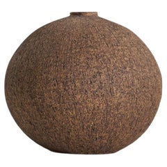 Nils Allan Johannesson, Vase, Brown Glazed Stoneware, Studio, Sweden, C. 1960s