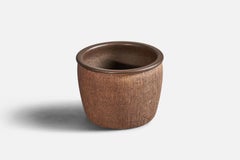Vase en grès de Nils Allan Johannesson, Suède, années 1960