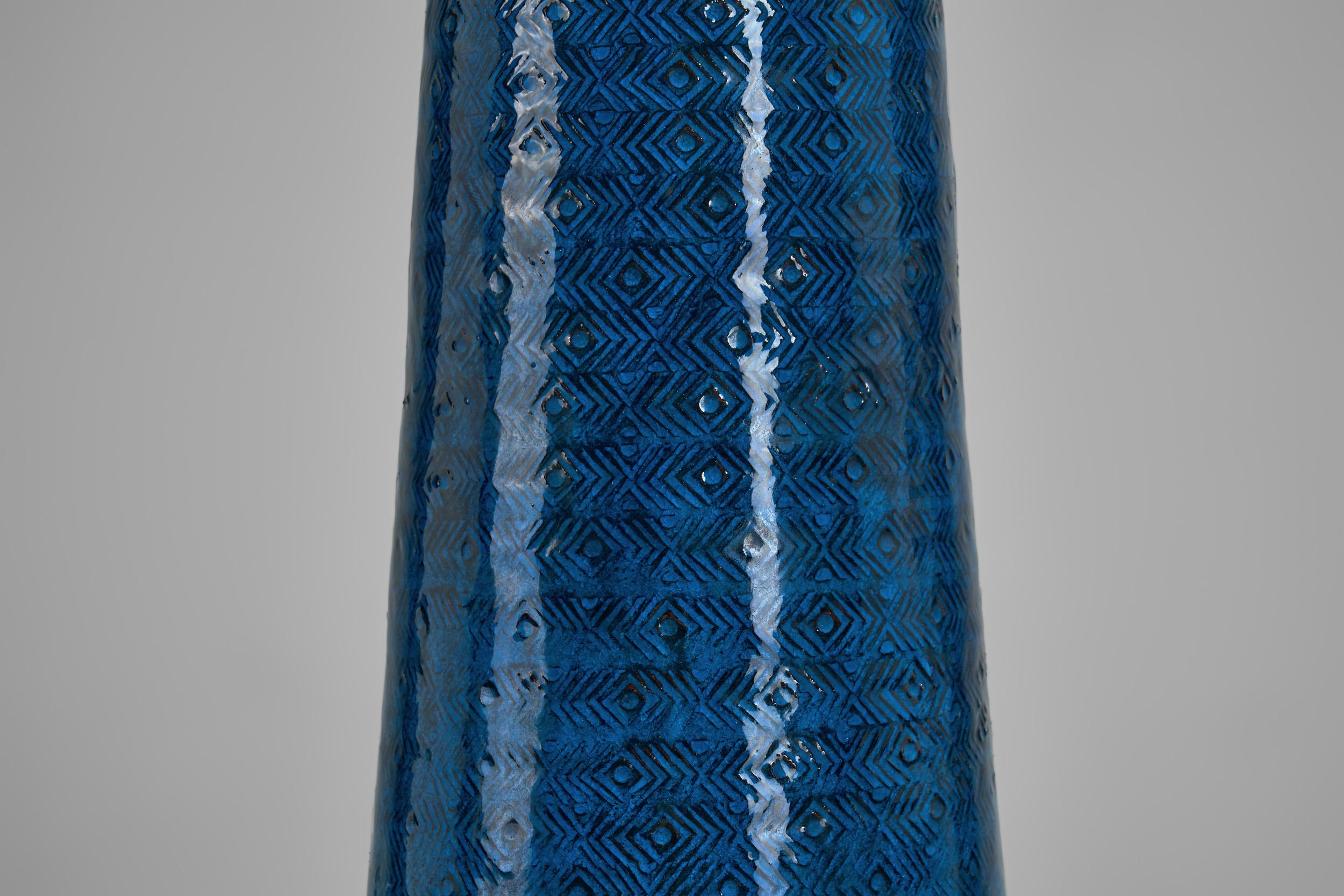 Nils and Herman Kähler Ceramic Table Lamp, Denmark 1960s en vente 8