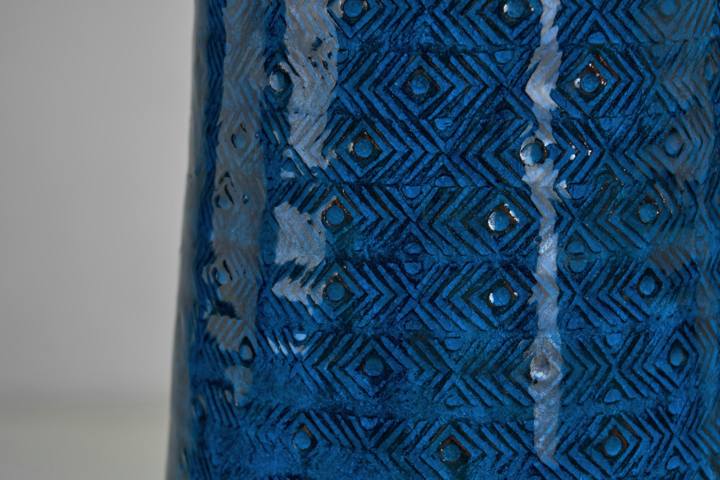 Nils and Herman Kähler Ceramic Table Lamp, Denmark 1960s en vente 9