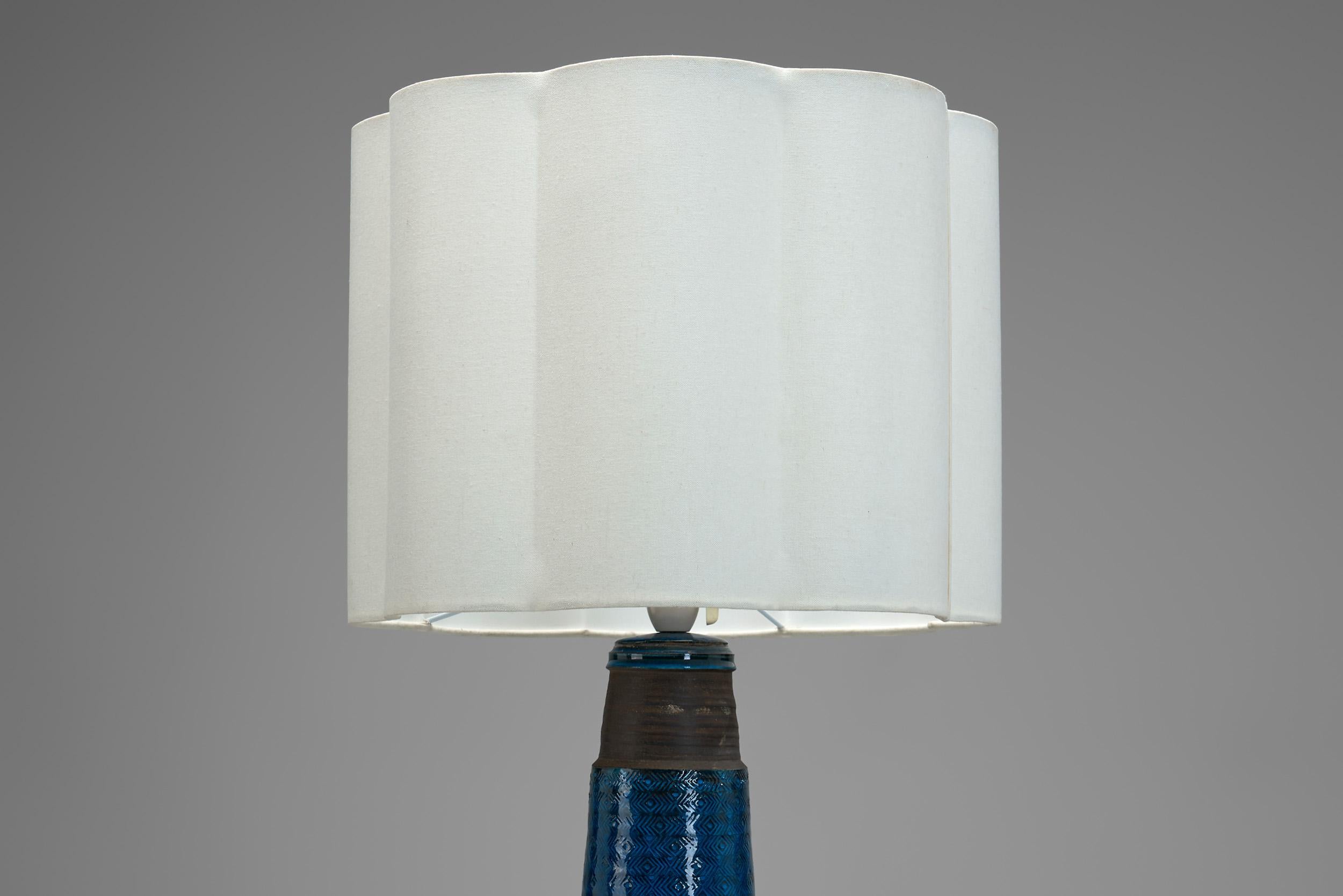 Nils and Herman Kähler Ceramic Table Lamp, Denmark 1960s en vente 2
