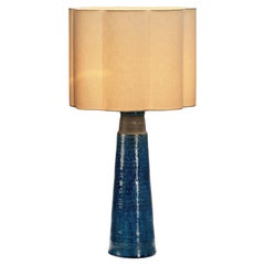 Nils and Herman Kähler Ceramic Table Lamp, Denmark 1960s