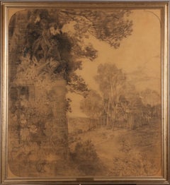 Nils Asplund, schizzo dell’Ekotemplet nel Parco Reale di Haga a Stoccolma, anni ’30-’40
