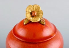 Nils Emil Lundström for Rörstrand, Antique Lidded Jar, Early 20th Century