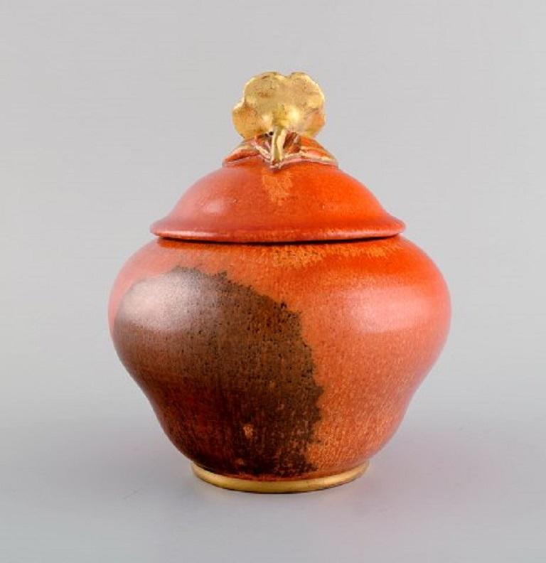 Swedish Nils Emil Lundström for Rörstrand, Antique Lidded Jar, Early 20th Century For Sale