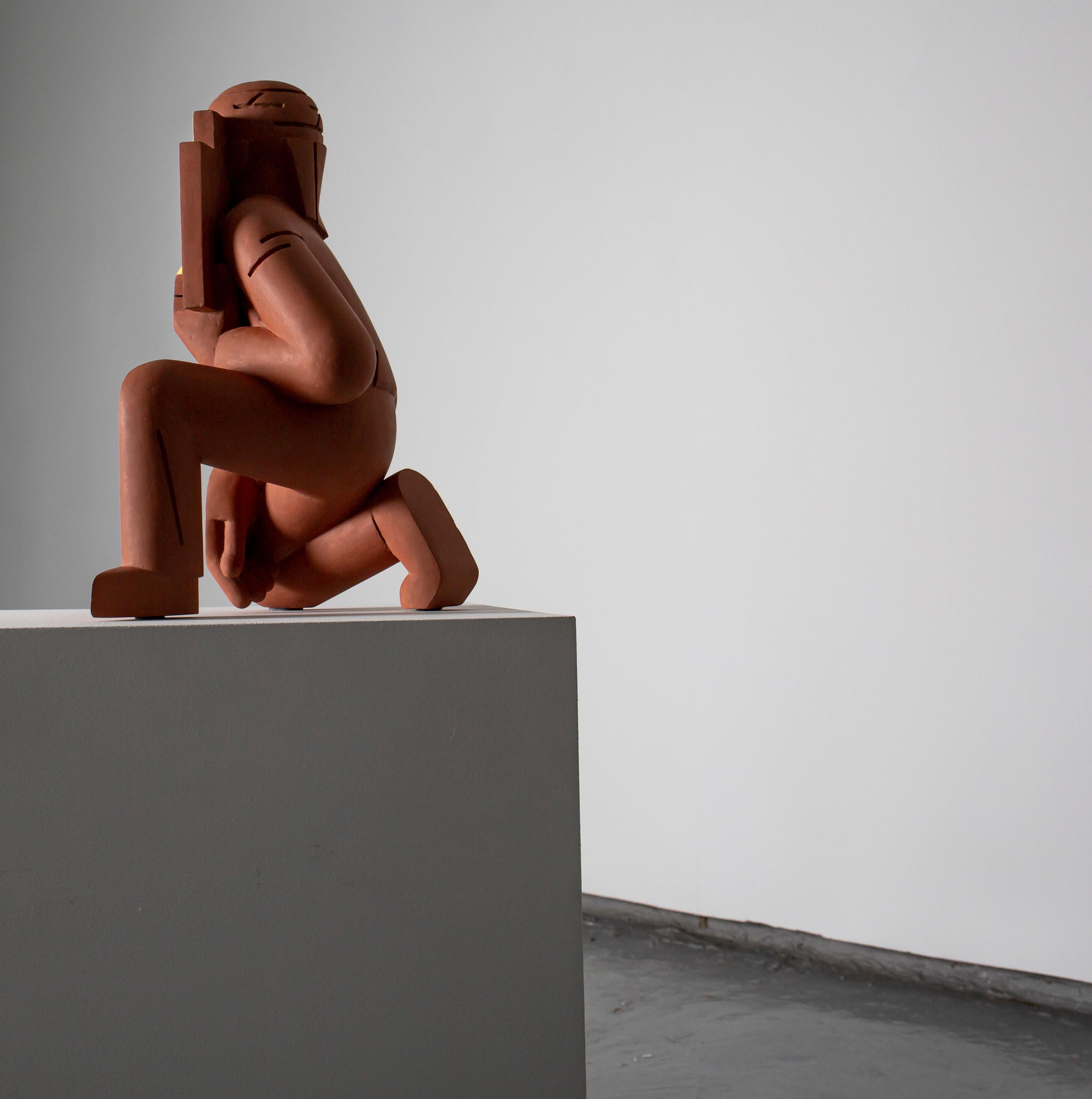 «Dave Canterbury`s apology» Figurative Sculpture by Nils Erichsen Martin 6