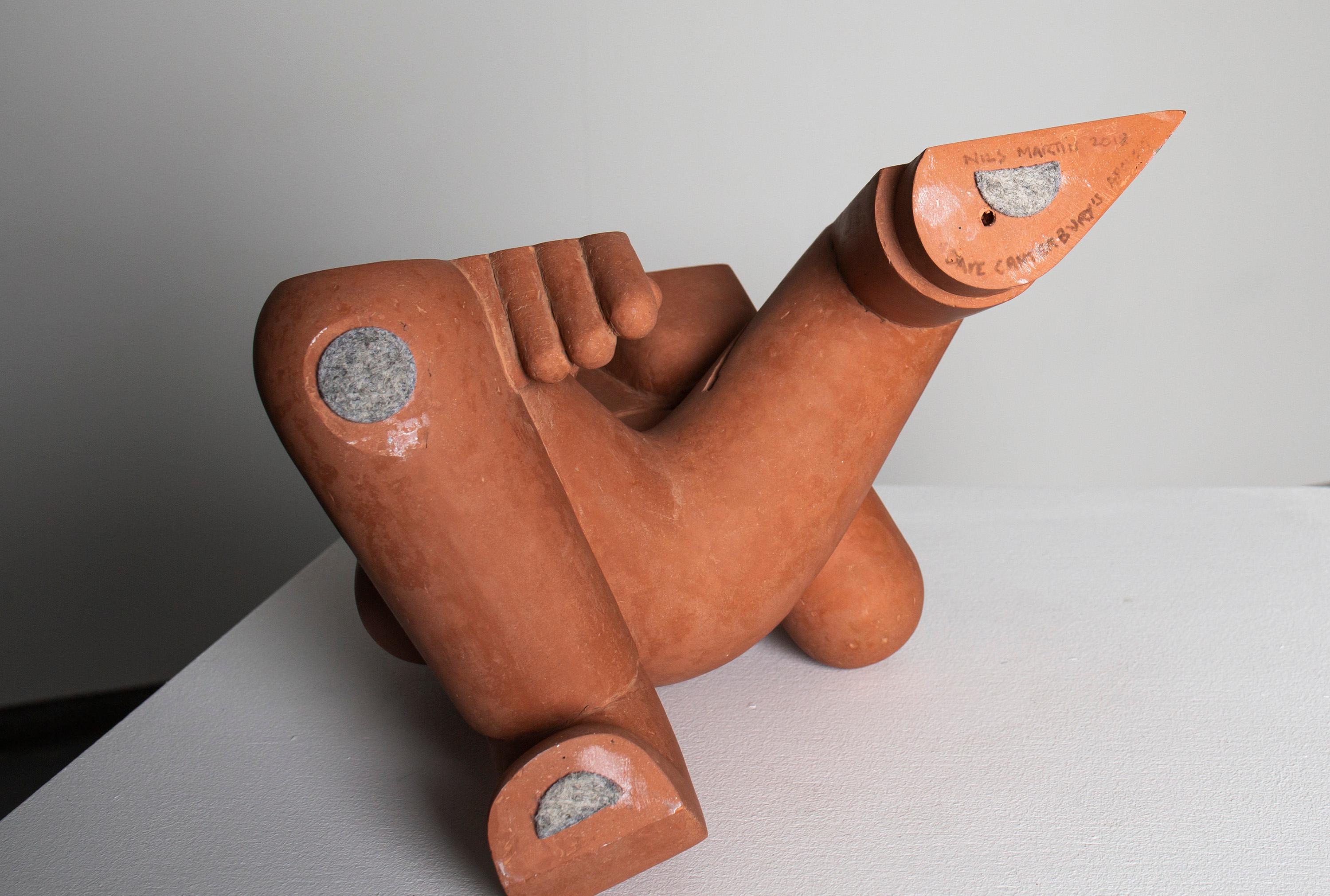 «Dave Canterbury`s apology» Figurative Sculpture by Nils Erichsen Martin 9