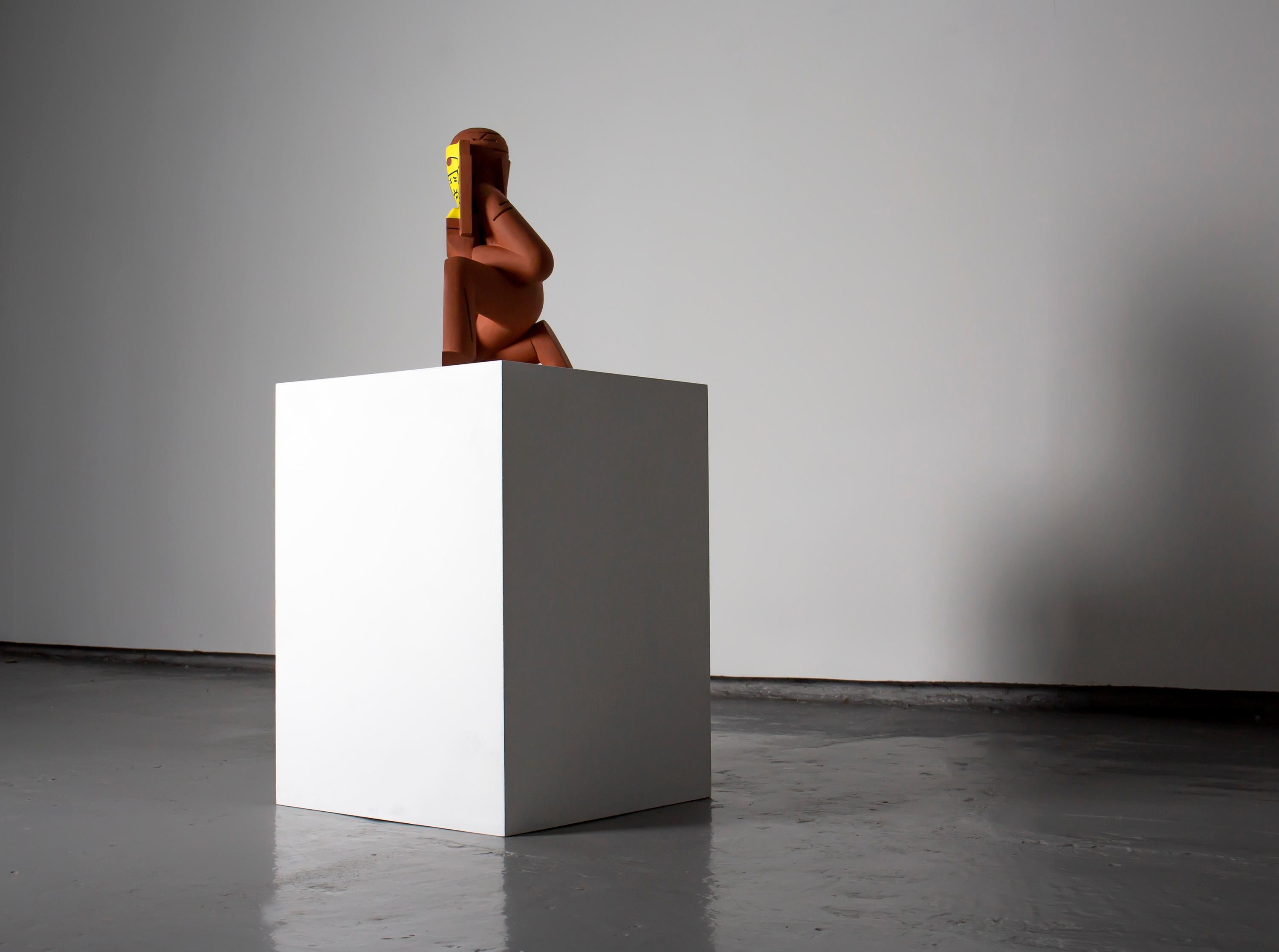 «Dave Canterbury`s apology» Figurative Sculpture by Nils Erichsen Martin 2