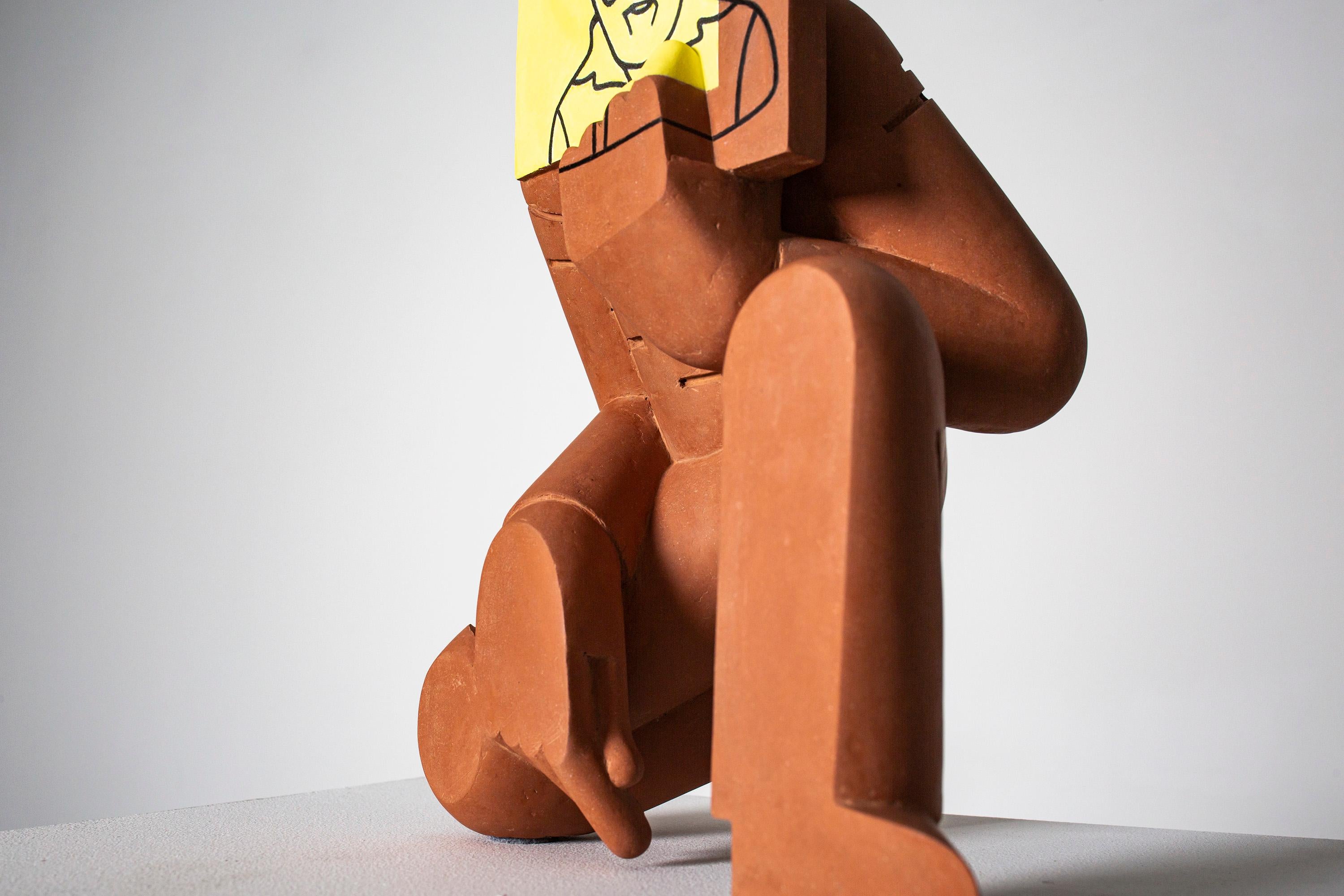 «Dave Canterbury`s apology» Figurative Sculpture by Nils Erichsen Martin