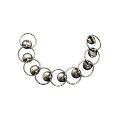 Nils Erik NE from Denmark Sterling Silver Amber Bracelet