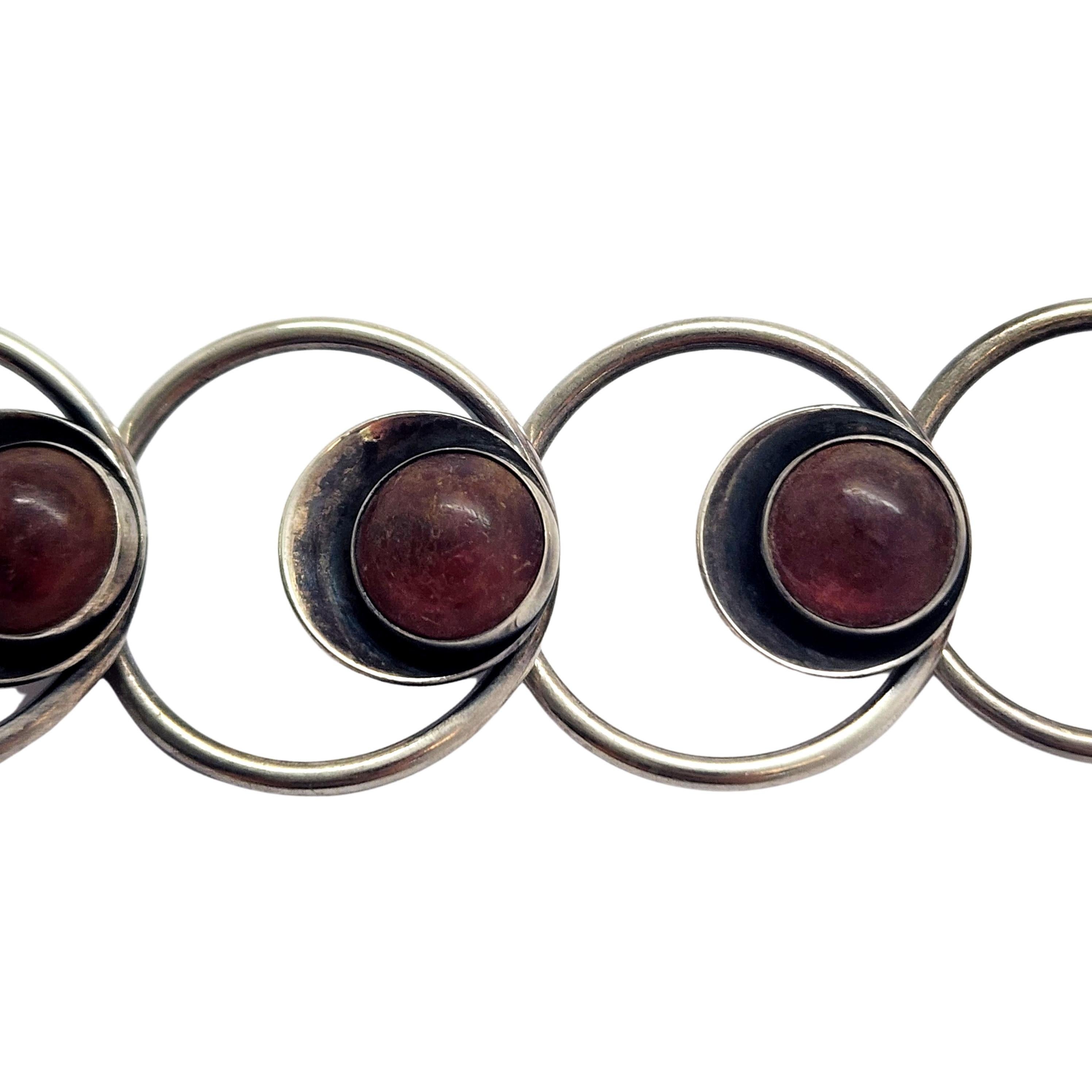Nils Erik NE dalla Danimarca Bracciale d'ambra in argento sterling In condizioni buone in vendita a Washington Depot, CT