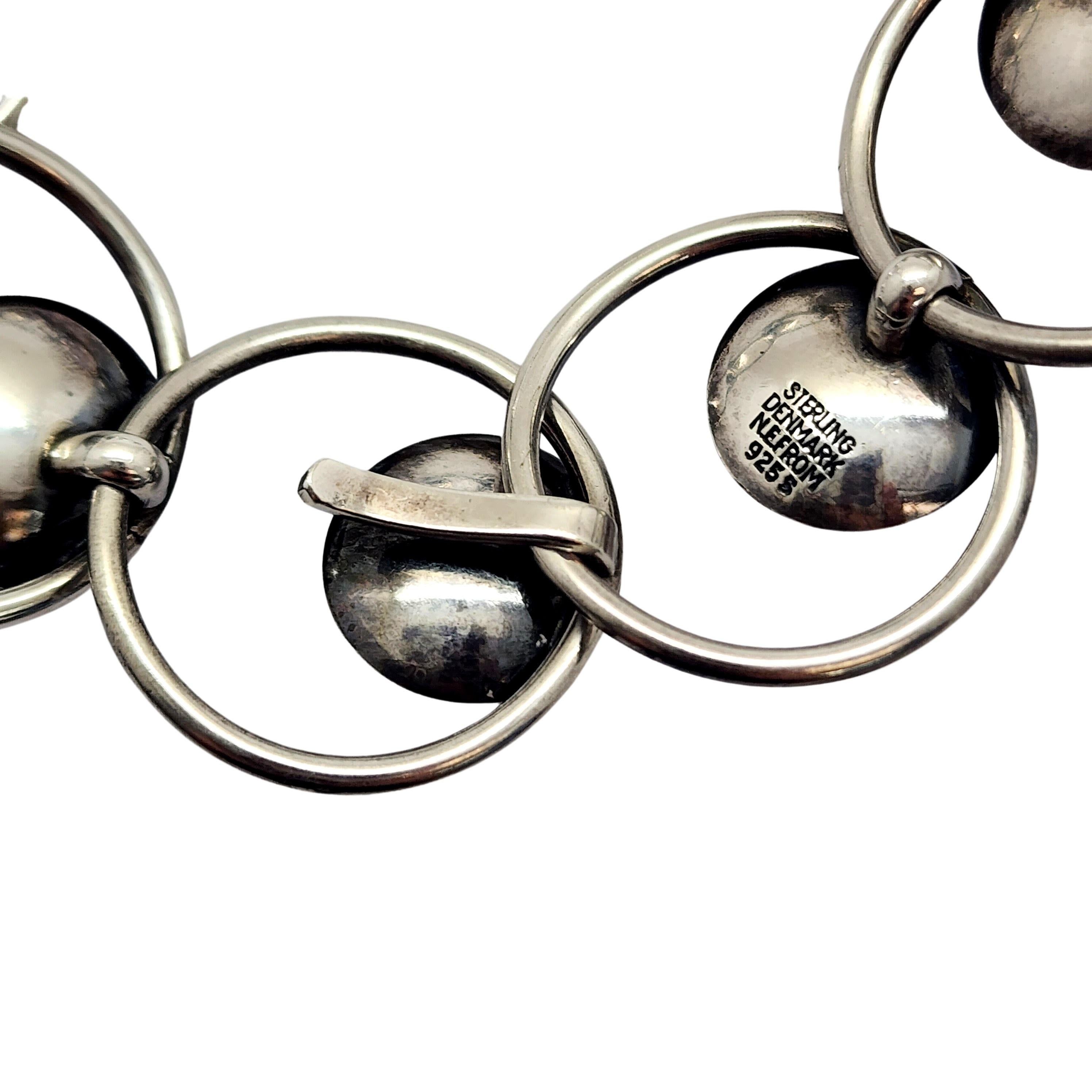 Donna Nils Erik NE dalla Danimarca Bracciale d'ambra in argento sterling in vendita