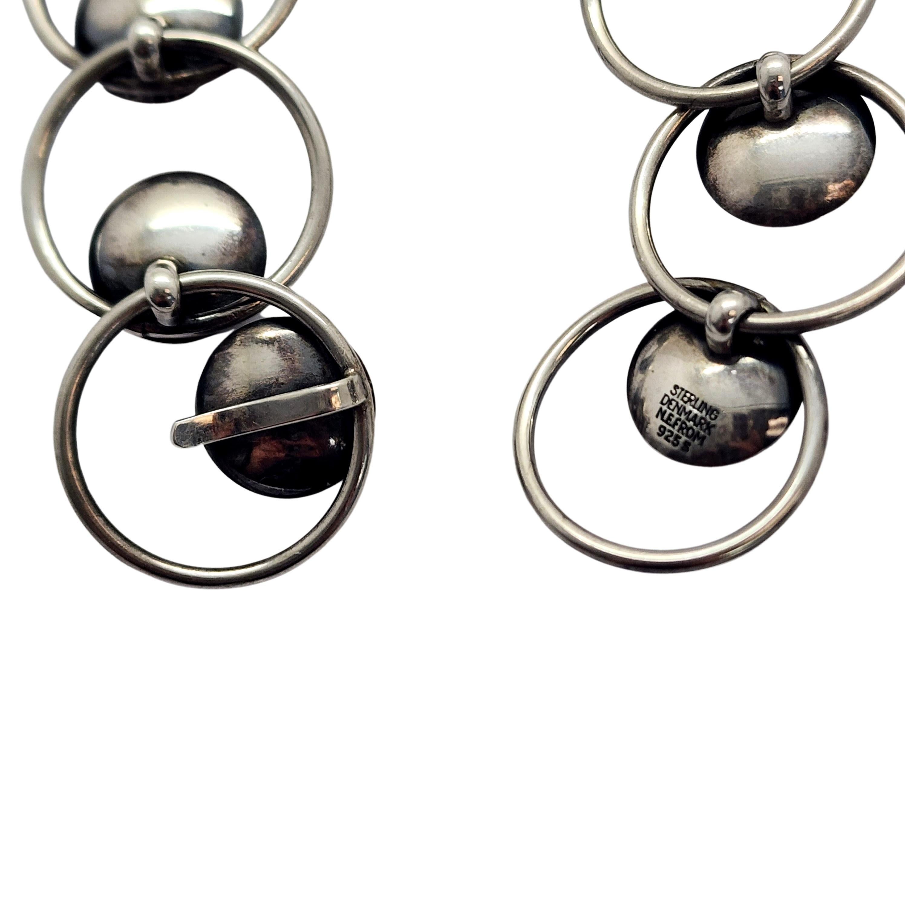 Nils Erik NE dalla Danimarca Bracciale d'ambra in argento sterling in vendita 1