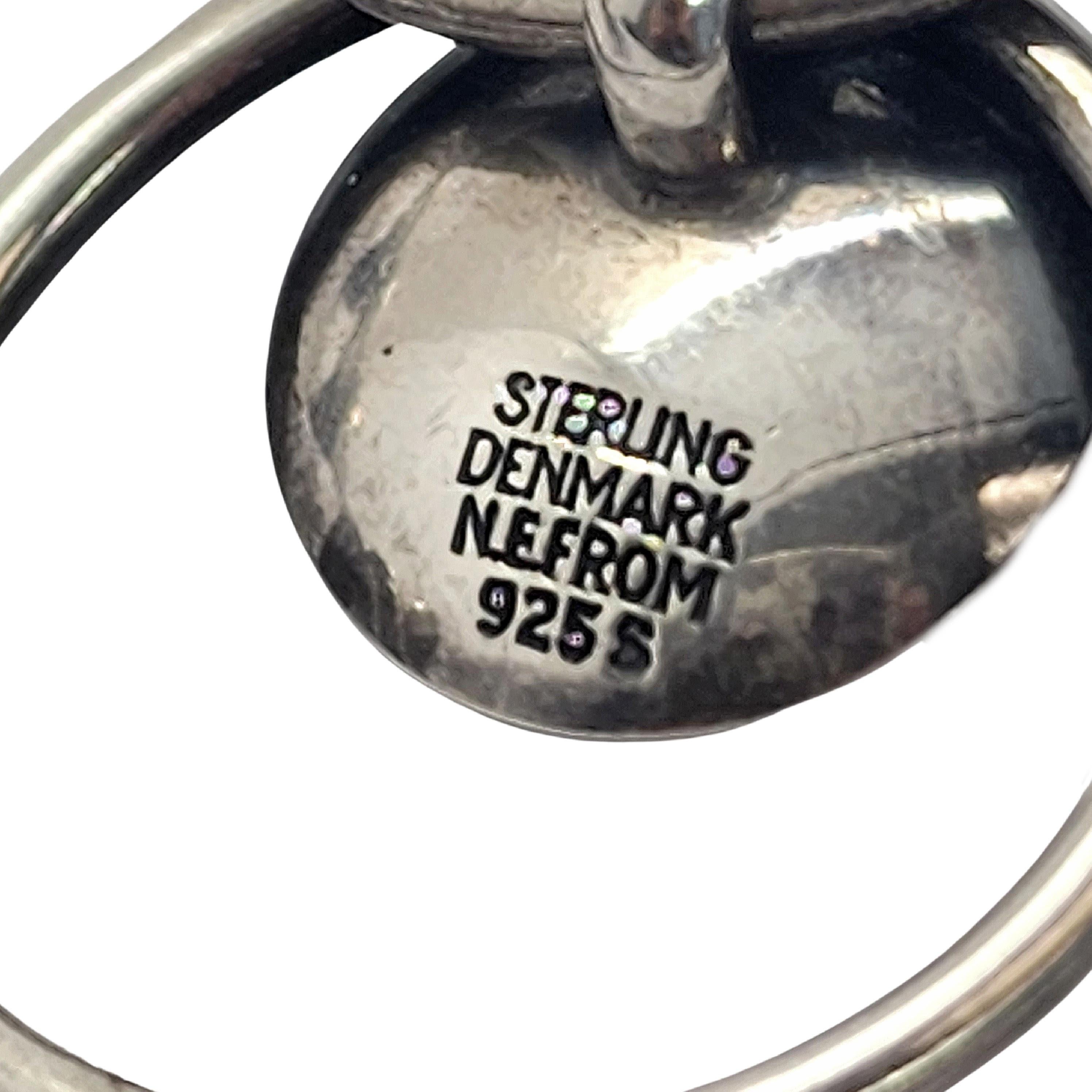 Nils Erik NE dalla Danimarca Bracciale d'ambra in argento sterling in vendita 2