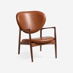 Nils & Eva Koppel Medallion Chair in Walnut and Leather 1952