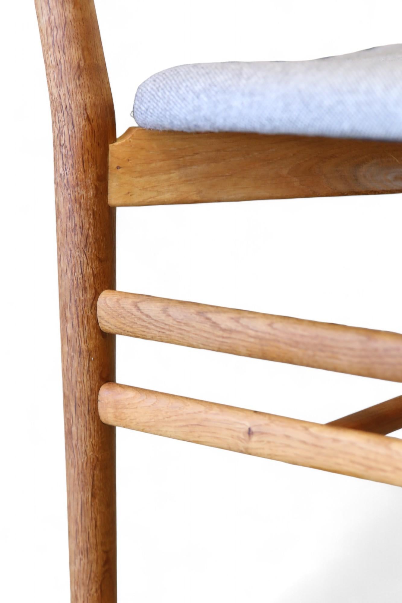 Nils & Eva Koppel Slagelse chair in teak and oak, set of six chairs For Sale 7