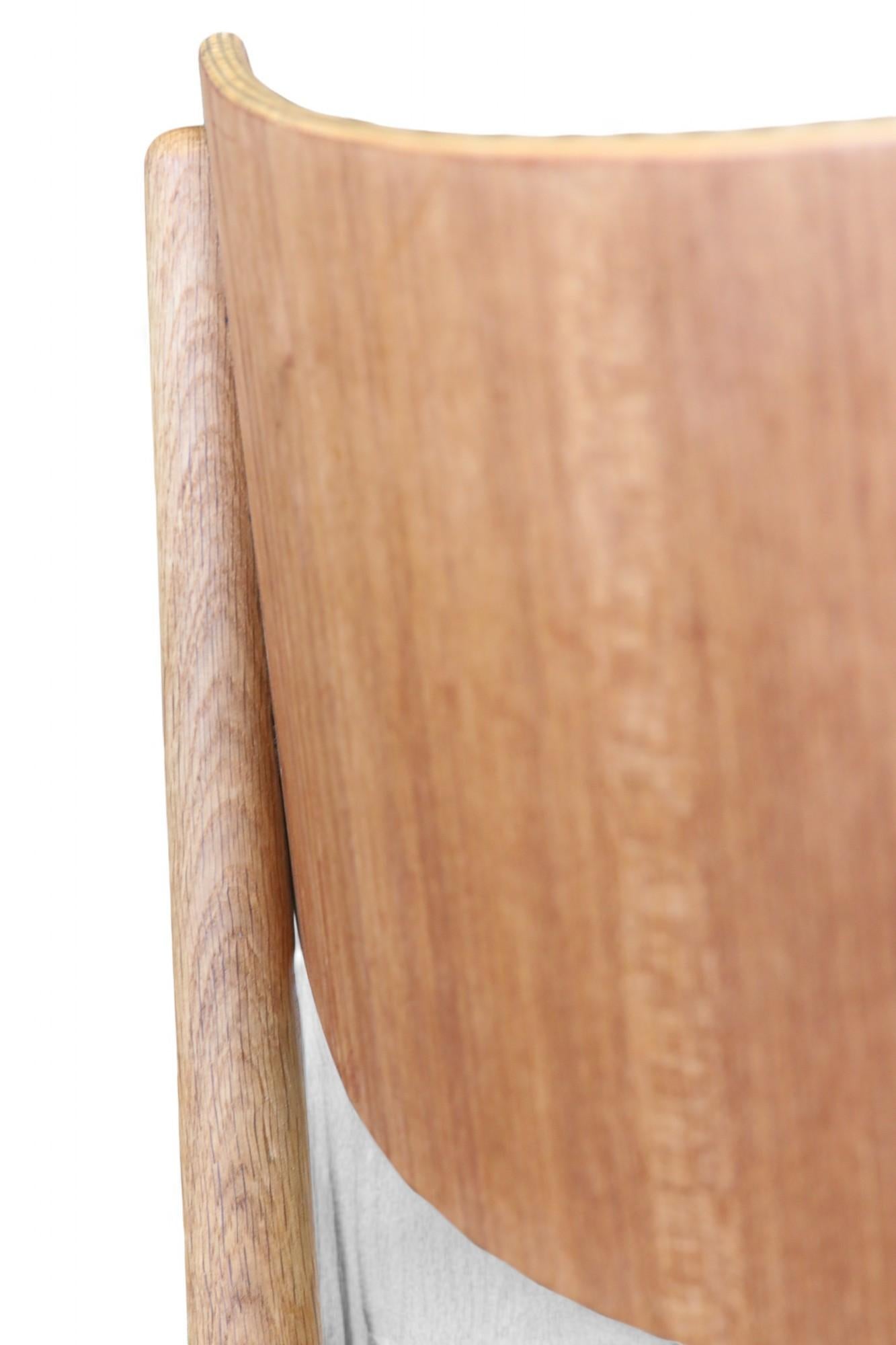 Nils & Eva Koppel Slagelse chair in teak and oak, set of six chairs For Sale 10