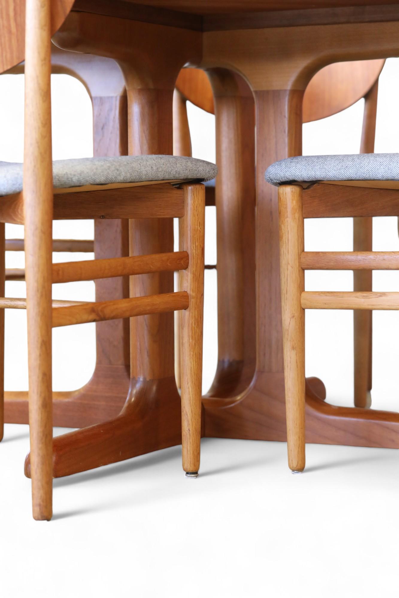 Nils & Eva Koppel Slagelse chair in teak and oak, set of six chairs For Sale 2