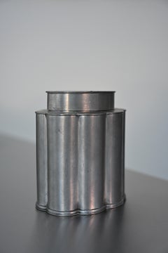 Teedose aus Zinn von Nils Fougstedt, Herman Bergman, Stockholm, 1932