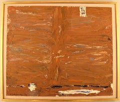 Nils-Göran Brunner, Oil on Canvas, Modernist Composition, Dated 1975