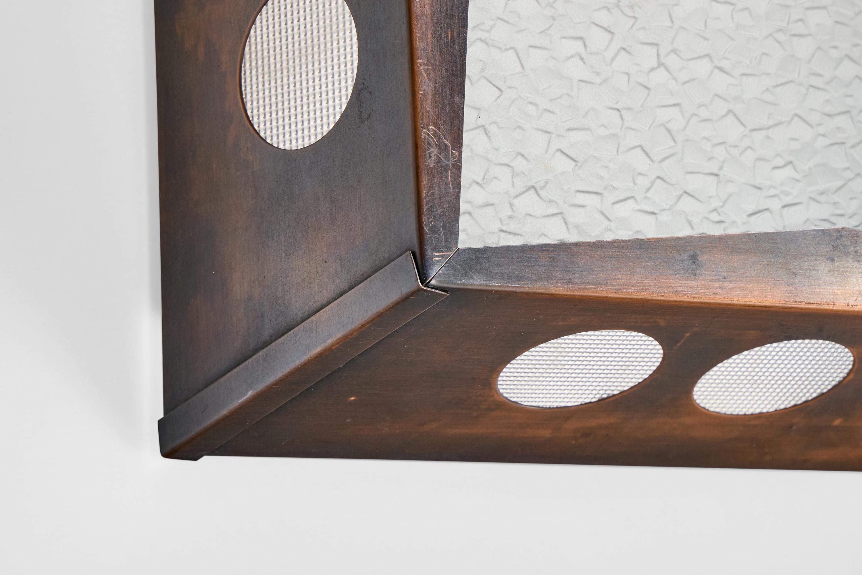 Nils H. Ledung, Wall Lights, Copper, Glass, Sweden, 1960s 3