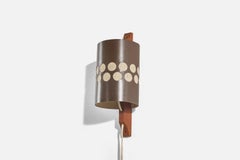 Nils H. Ledung, Wall Lights, Copper, Oak, Raffia, Sweden, 1960s
