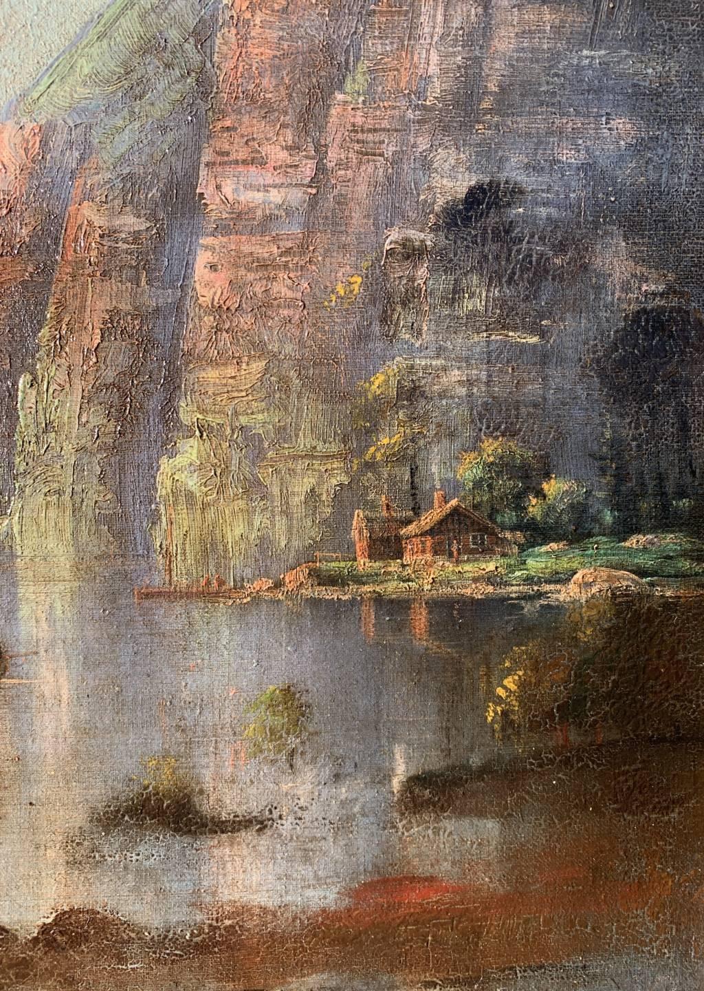 Nils Christiansen (Danish painter) - 19th century landscape painting - Sunset 3