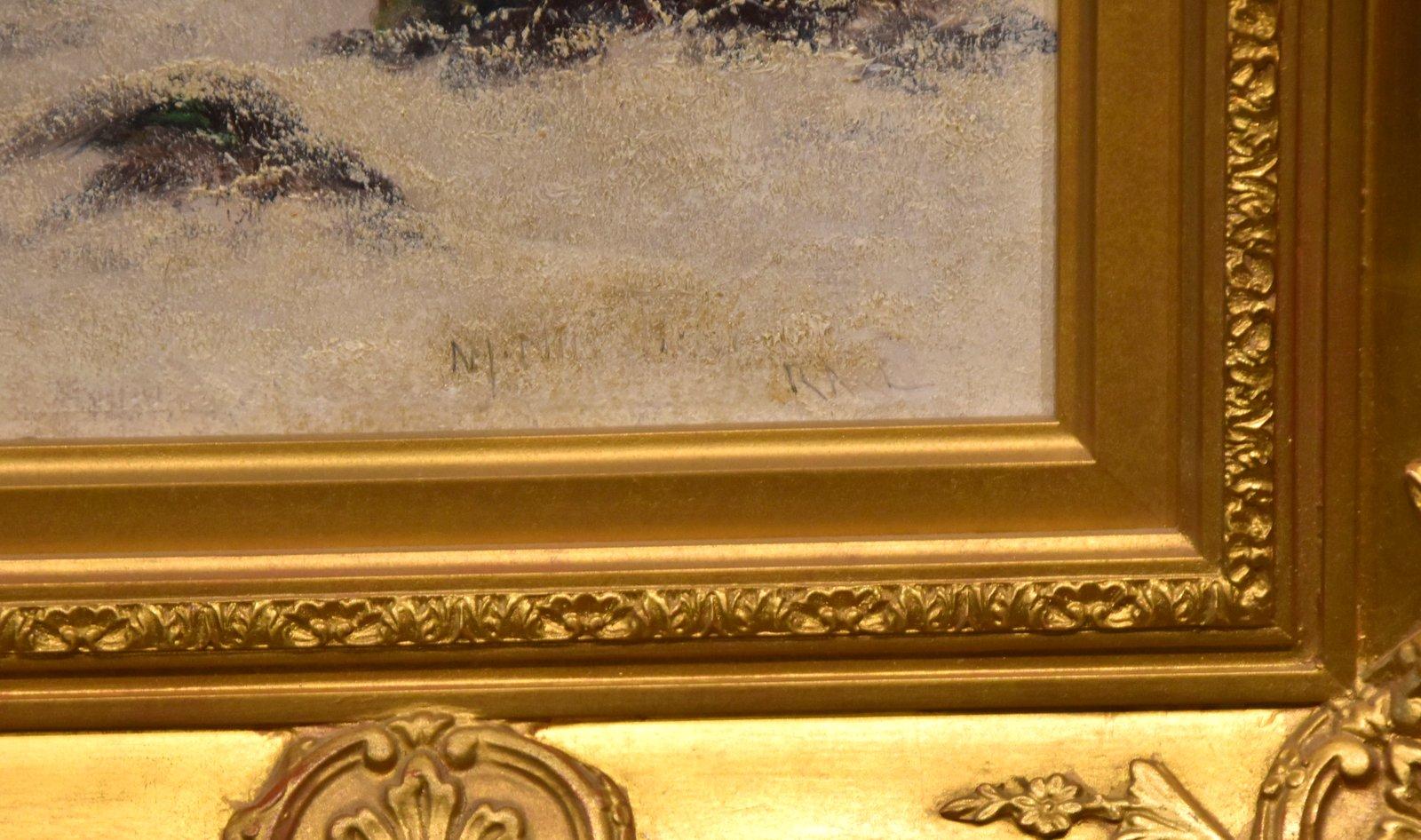 Pittura a olio di Nils Hans Christiansen 