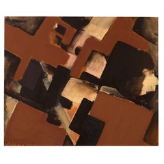 Nils Ingvar Nilsson, Sweden, Oil on Canvas, Abstract Composition