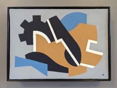 Contemporary Mini Abstract Original Acrylic Painting - La Plage