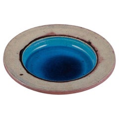 Vintage Nils Joakim Kähler for Kähler, Denmark. Round ceramic bowl.
