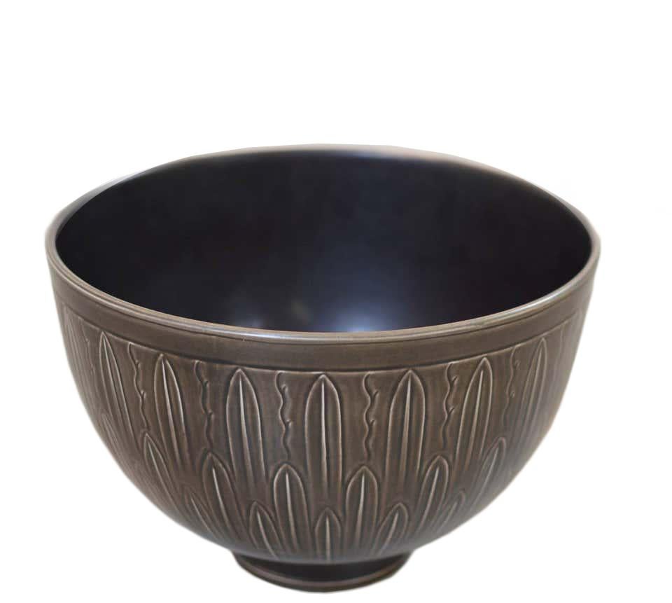 Scandinavo moderno Nils Johan Thorvald Thorsson Ciotole in ceramica per Aluminia 1930 Svezia in vendita