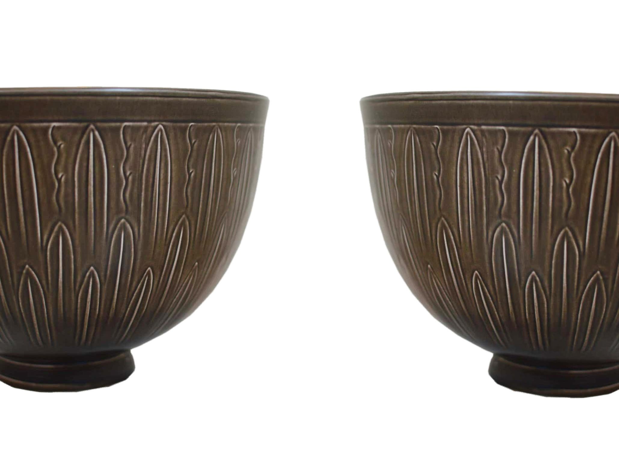 Mid-20th Century Nils Johan Thorvald Thorsson Ceramic bowls for Aluminia 1930s Sweden For Sale
