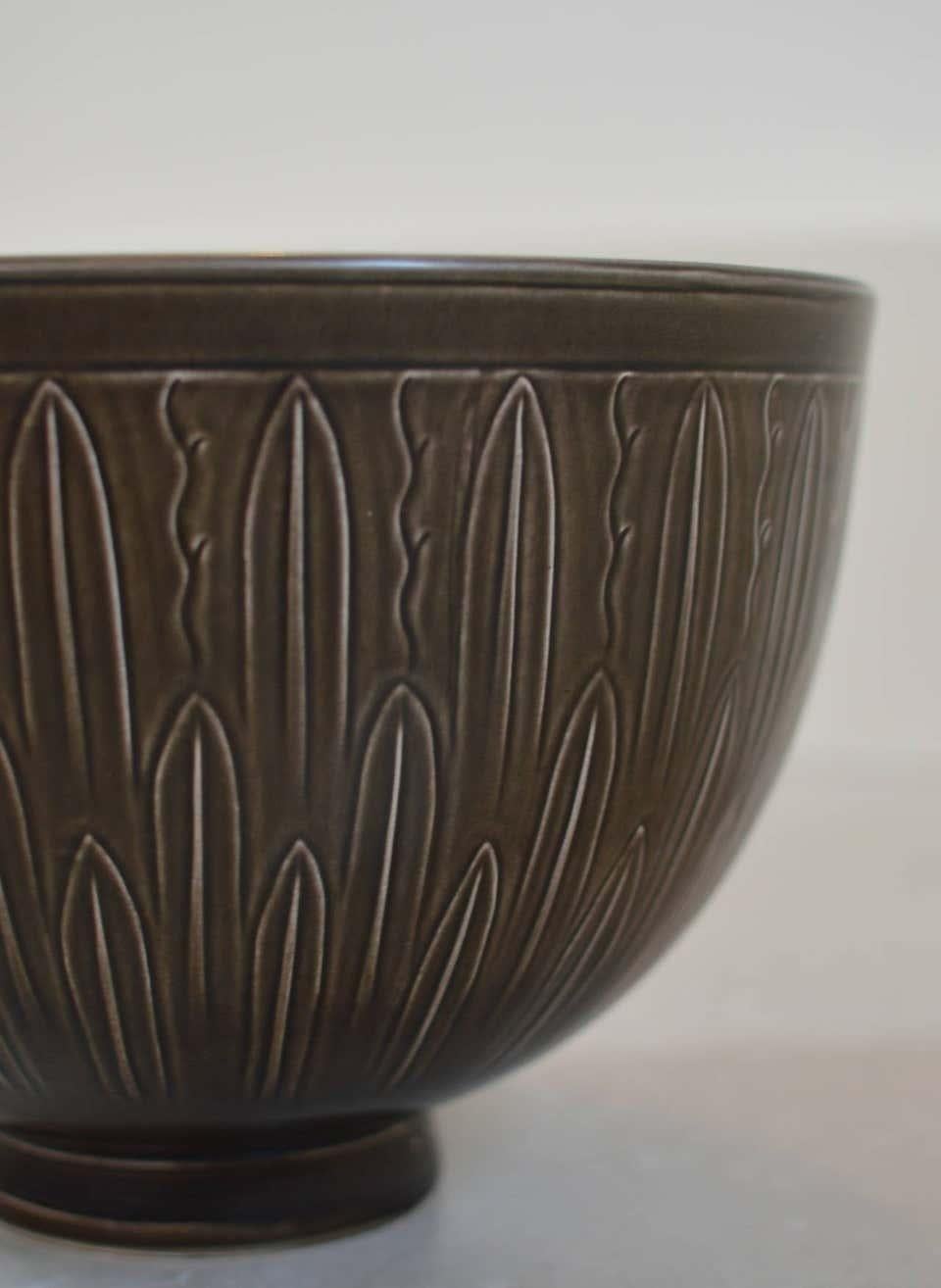 Nils Johan Thorvald Thorsson Ceramic bowls for Aluminia 1930s Sweden For Sale 1