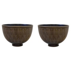 Nils Johan Thorvald Thorsson Ceramic bowls for Aluminia 1930s Sweden