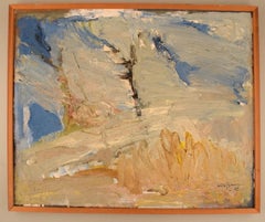 Nils Johansson, Sweden, Oil on Board, Abstract Composition, 1962
