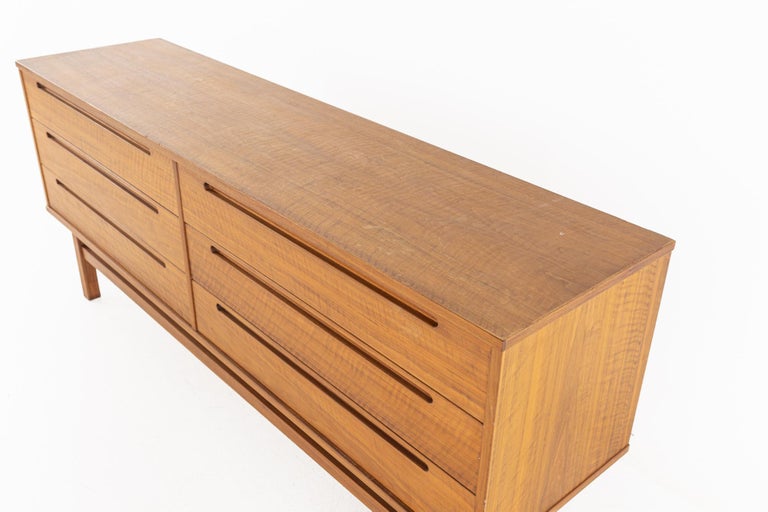 Nils Jonnson for Torring Mid Century Danish Teak 6 Drawer Lowboy