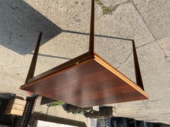 Nils Jonson Rosewood Fliptop Extendable Table with Brass Hinges